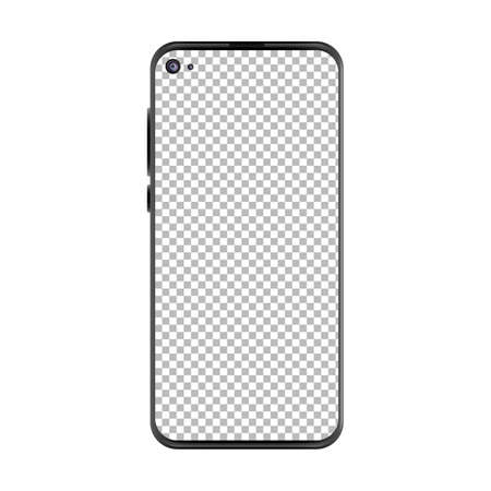 Smart Mobile phone transparent PNG mockup, Mobile mockup, Smartphone mockupのイラスト素材