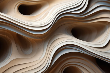 Close-up Pattern of Paper, Intricate Design in Simple and Common Words, An interesting interaction between structured lines and organic, free-flowing forms, AI Generatedの素材