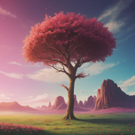 Wood shade field tree forest branch plant bark trunk greenの素材