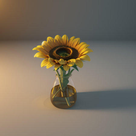 Decor pottery flower nature field artistic yellow petals glassの素材