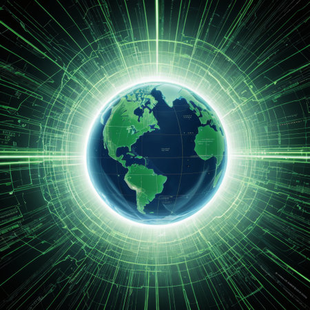 Planet structure graphic art abstract lines shape flow gardenの素材