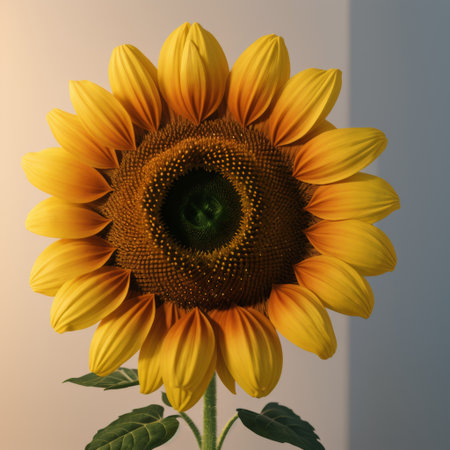 Growth seeds eco field yellow forest nature green bloom sunの素材