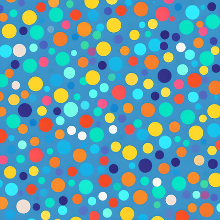 Colorful background with circles blurred wall dynamic saturated bright bold scene AI generatedの素材