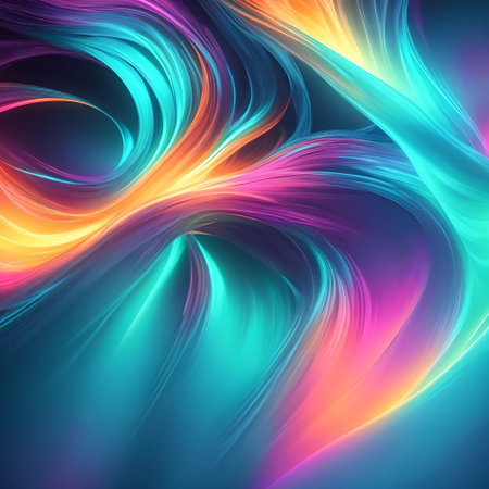 Abstract background with colorful lines varied design environment art modern AI generatedの素材