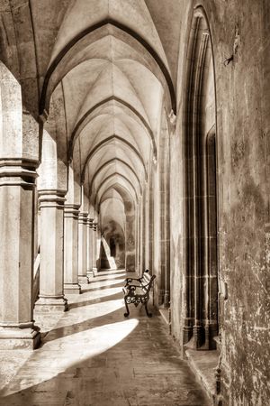 Corvinesti Castle in Hunedoara, Romania.の写真素材
