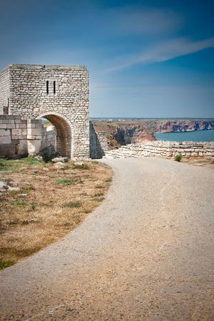 Fortress at Cape Kaliakra in Bulgariaの写真素材