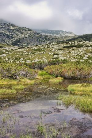 Landscape in Retezat Mountains, close to Lia Lake.の写真素材