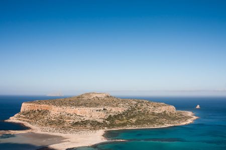 Landscape of the Balos Beach in Crete, Greeceの写真素材