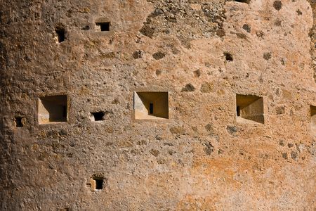 Koulos medieval fortress at Ancient Aptera in Crete, Greeceの写真素材