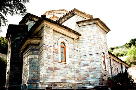The new church of the Kremaston Monastery in Crete, Greece.