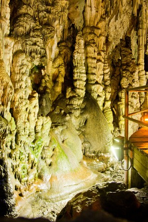 Dikteo Andro Cave also known as birth place of Zeus in Crete, Greece.の写真素材