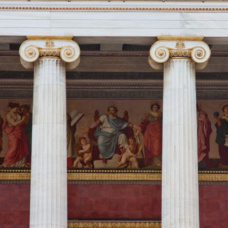 The National and Kapodistrian University of Athens in Greeceの写真素材