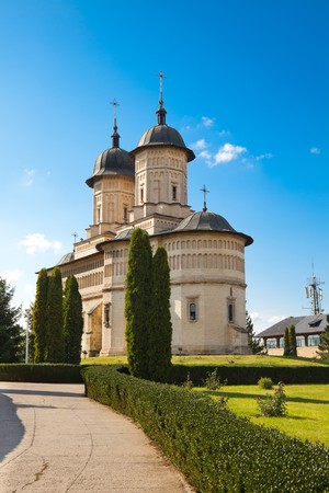 Cetatuia Monastery in Iasi city during summertime, Romania.の写真素材