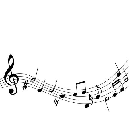 vector music background with notes vector music background with notes