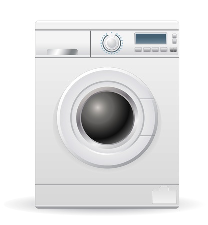 vector washing machineのイラスト素材