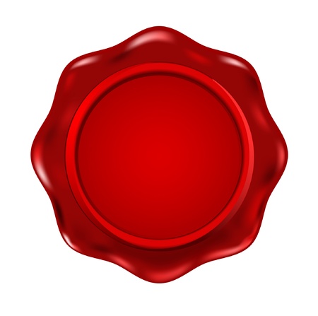 vector wax seal templateのイラスト素材