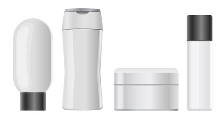 plastic container for cosmeticのイラスト素材