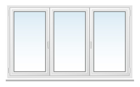 plastic window 3 frameのイラスト素材
