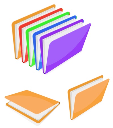 3d folderのイラスト素材