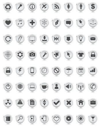 web icon setのイラスト素材