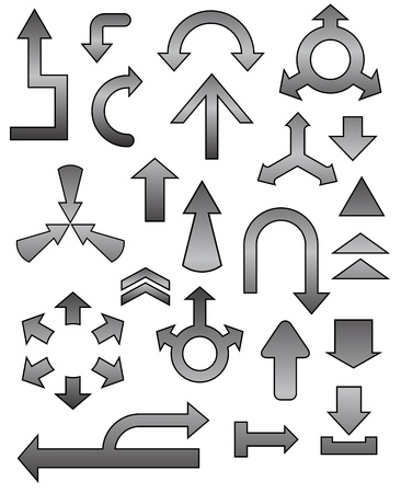 arrow icon - set of arrowsのイラスト素材