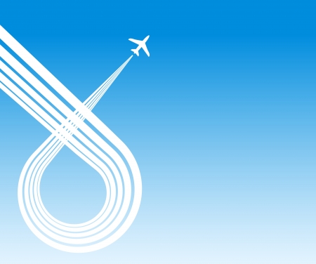 abstract business background with planeのイラスト素材