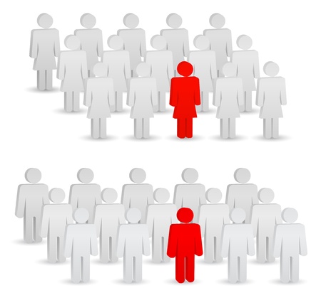 leadership - leader of people icon のイラスト素材