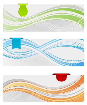 labels and bannersのイラスト素材