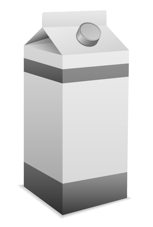 milk pack containerのイラスト素材