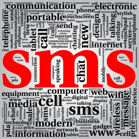 abstract background tag cloud smsのイラスト素材