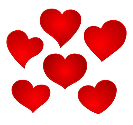 heart valentine icon setのイラスト素材