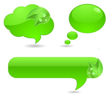 green speech bubbleのイラスト素材