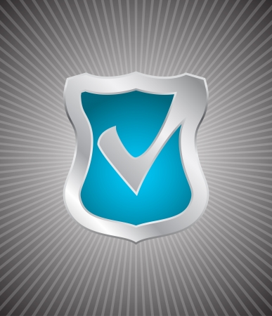 shield check mark iconのイラスト素材