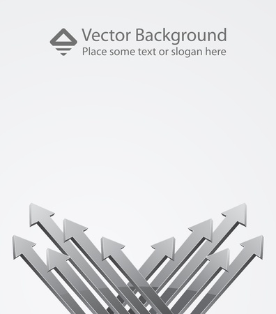 vector business backgrond with 3d arrowのイラスト素材