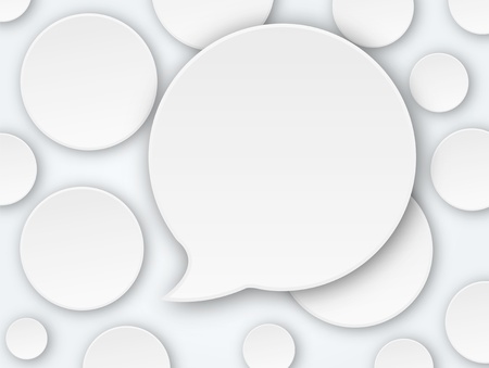 vector abstract background balls speech bubbleのイラスト素材