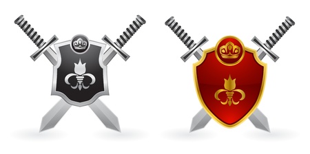 shield with swordのイラスト素材