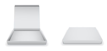 paper box cardboard 3dのイラスト素材