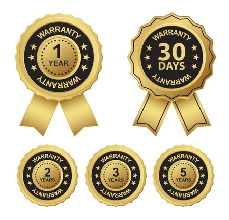 business badge warrantyのイラスト素材