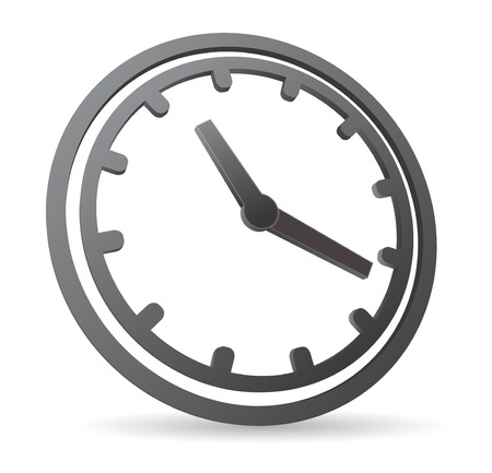 clock 3d icon designのイラスト素材