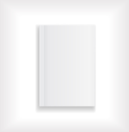 magazine blank cover white designのイラスト素材