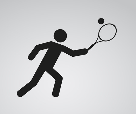 tennis player person icon designのイラスト素材