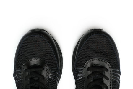 footwear casual sport shoes isolated on white backgroundの写真素材