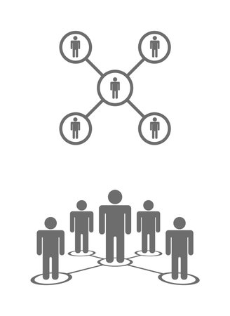 people group teamwork leadership business icon isolated on white backgroundの写真素材
