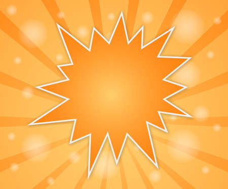 spalsh star on yellow sun beam abstract background rays patternの写真素材