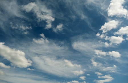 blue cloudy sky abstract background