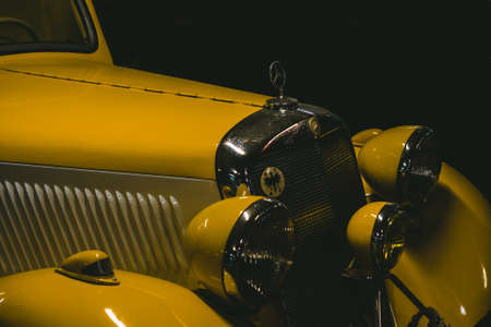 Old Daimler 170 V , Retro car show Saint-Petersburg, Russia, 26 may 2022.のeditorial素材