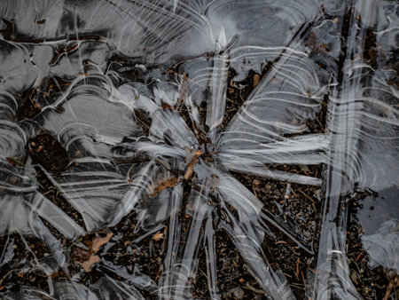 abstract gray ice drawing background