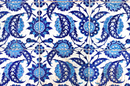 Turkish tile, Rustem Pasa Mosque, Istanbul, Turkey