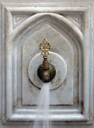 Turkey Edirne, Fountain of Selimiye Mosque. The Built By Mimar Sinan In 1575.のeditorial素材