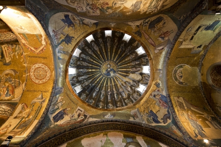 The Inner Narthex Mosaics in Chora  Kariye  Church, Istanbul, Turkeyのeditorial素材